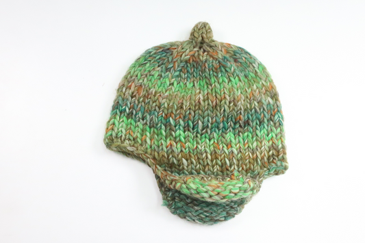 Knitted hat from Hemstickat - Size 86/92 - Green