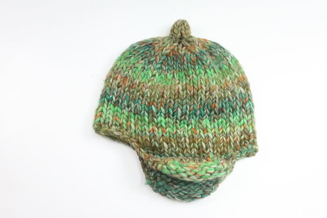 Knitted hat from Hemstickat - Size 86/92 - Green