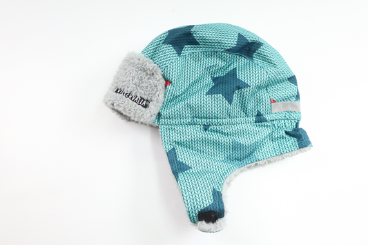Winter hat/Lined helmet hat from Villervalla - Size 52/54 - Blue