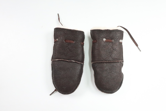 Lined mittens from Unknown - Size 86/92 - Brown