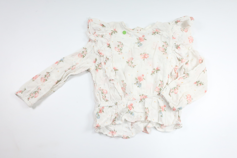 Floral blouse from Kappahl - Size 104 - White