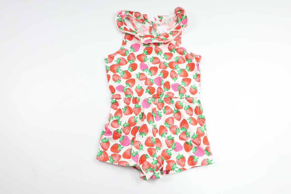 Jumpsuit with strawberries from H&M - Size 92 - White