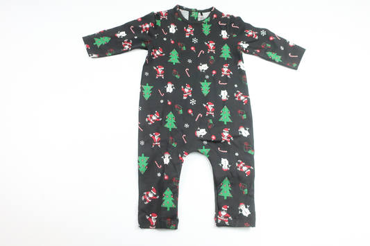 Pajamas with Christmas motif from My Wear Baby - Size 74 - Black