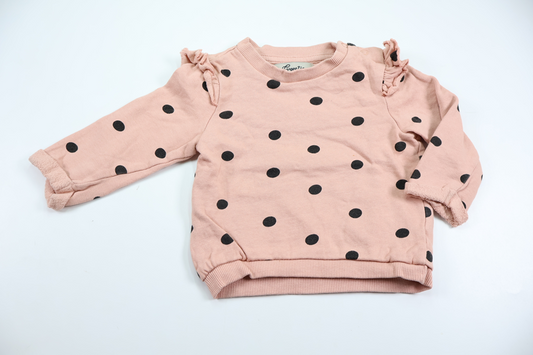 Polka dot sweatshirt from Sweetie - Size 68 - Pink