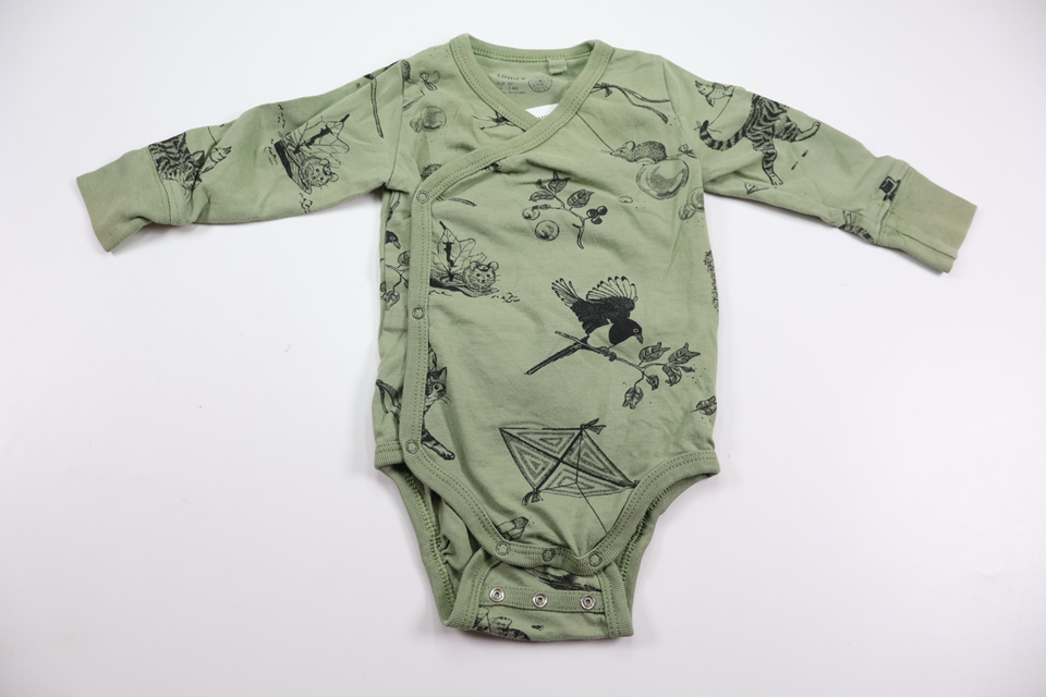 Wrap bodysuit from Lindex - Size 62 - Green