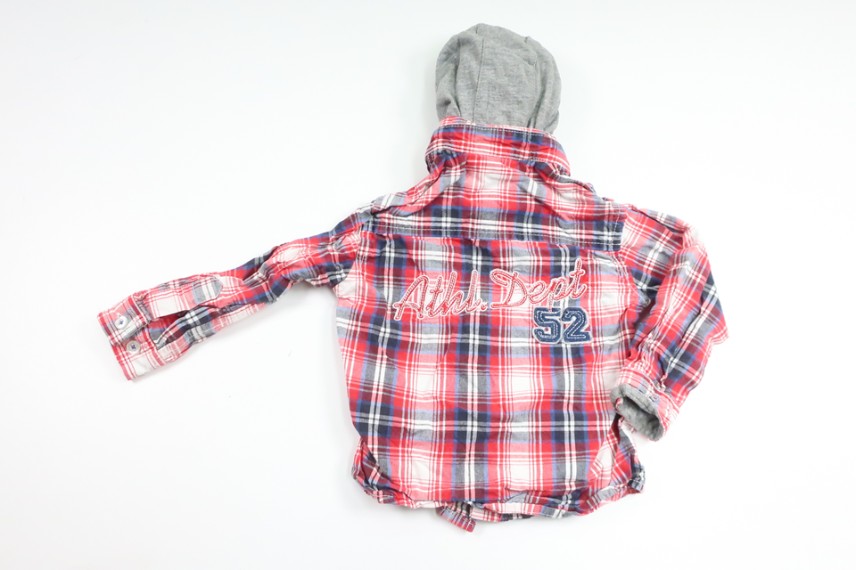 Checked shirt from Baby Club by C&A - Size 68/74 - Red