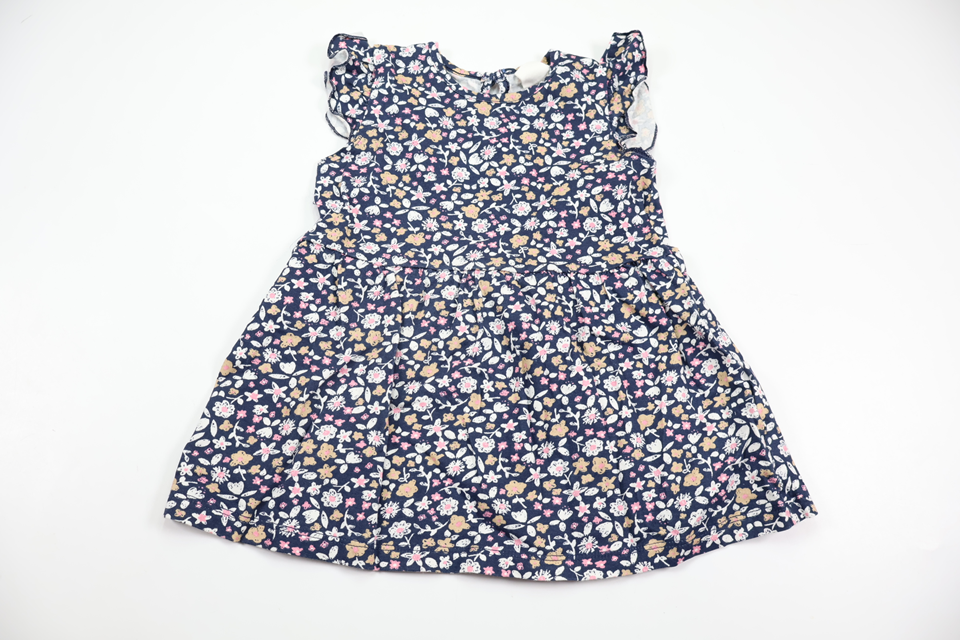 Floral dress from H&M - Size 74 - Navy blue