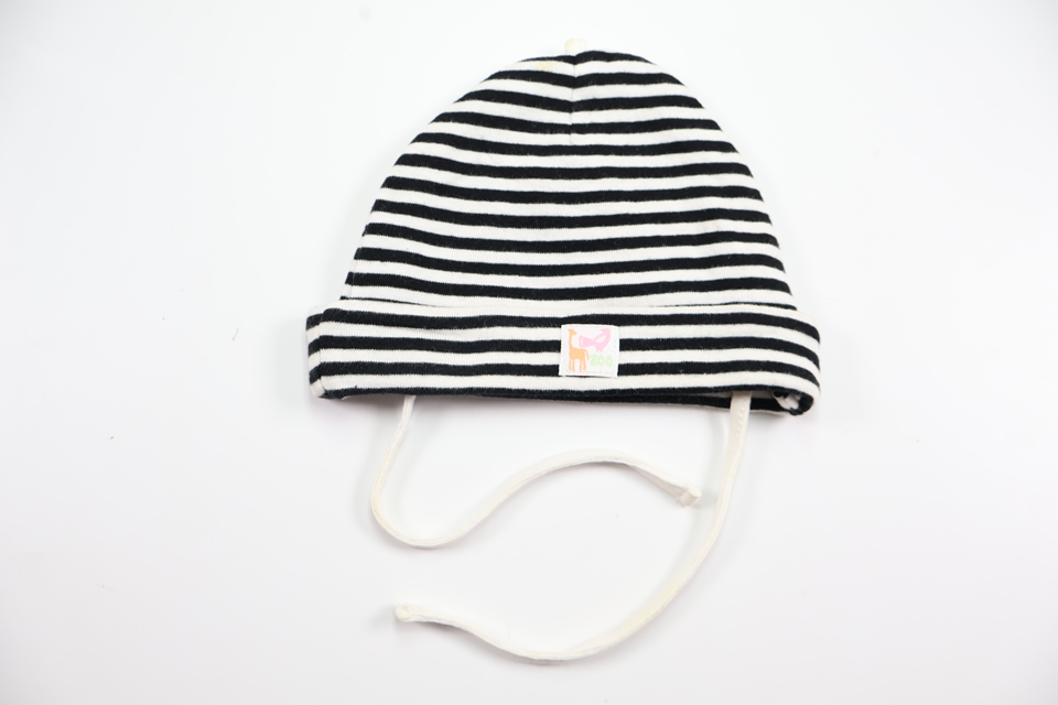 Striped beanie from Ellos - Size 56 - Black