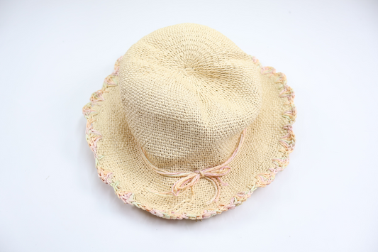 Straw hat from Lindex - Size 128/146 - Beige