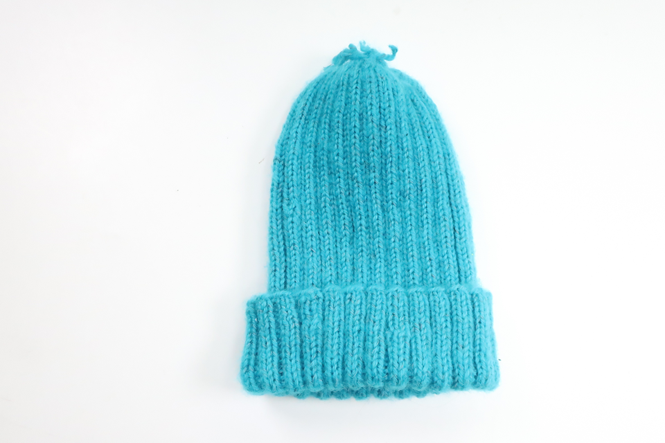 Knitted hat from Hemsytt - Size 74/80 - Blue