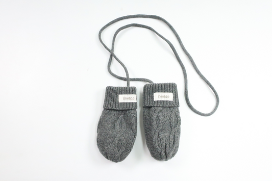Fleece lined mittens from Newbie - Size One size - Grey