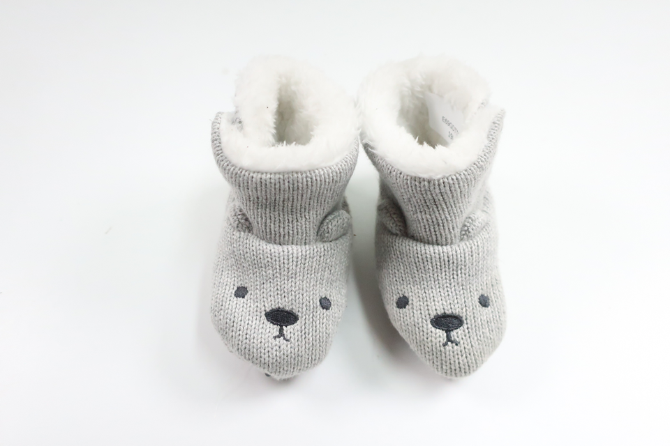 Fleece-lined booties from Newbie - Size 19/20 - Grey