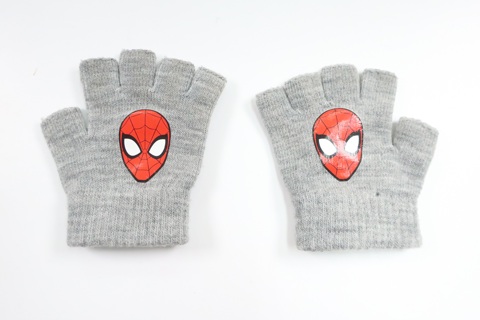 Spiderman Mittens from Unknown - Size 92/98 - Grey
