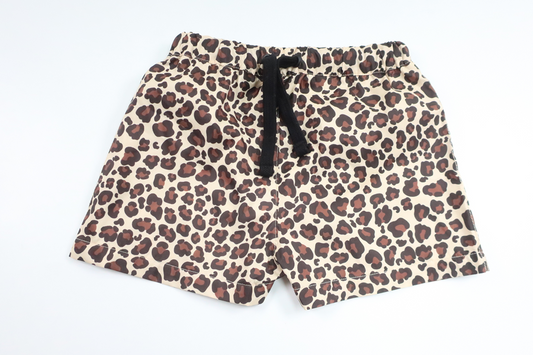 Leopard-print swim shorts from Novisen Design - Size 86/92 - Beige