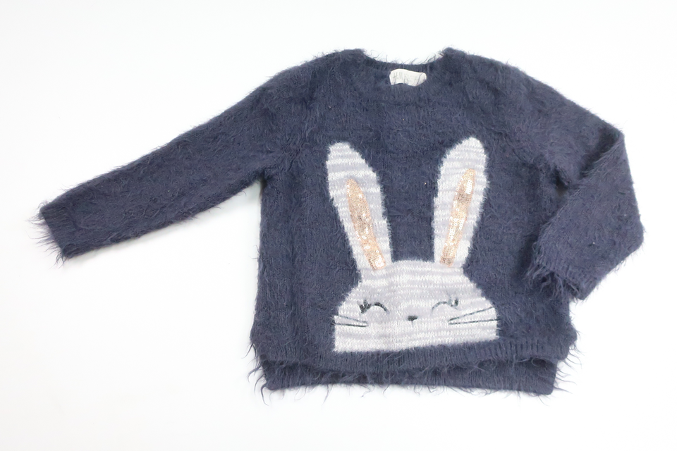 Shaggy sweater from H&M - Size 92 - Blue