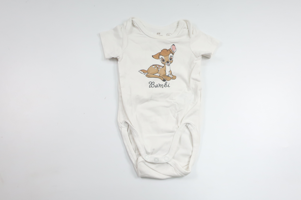 Bodysuit with Bambi from H&amp;M - Size 68 - White