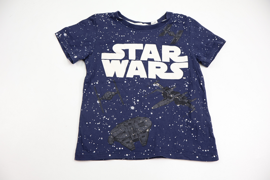 Star Wars T-shirt from H&M - Size 98/104 - Blue