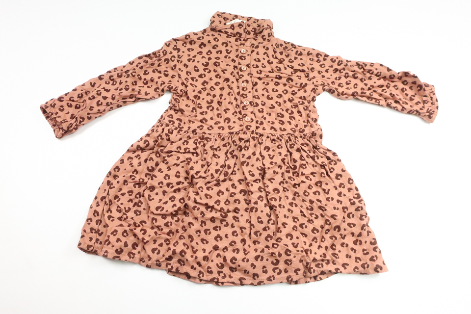 Leopard print dress from H&M - Size 92 - Brown