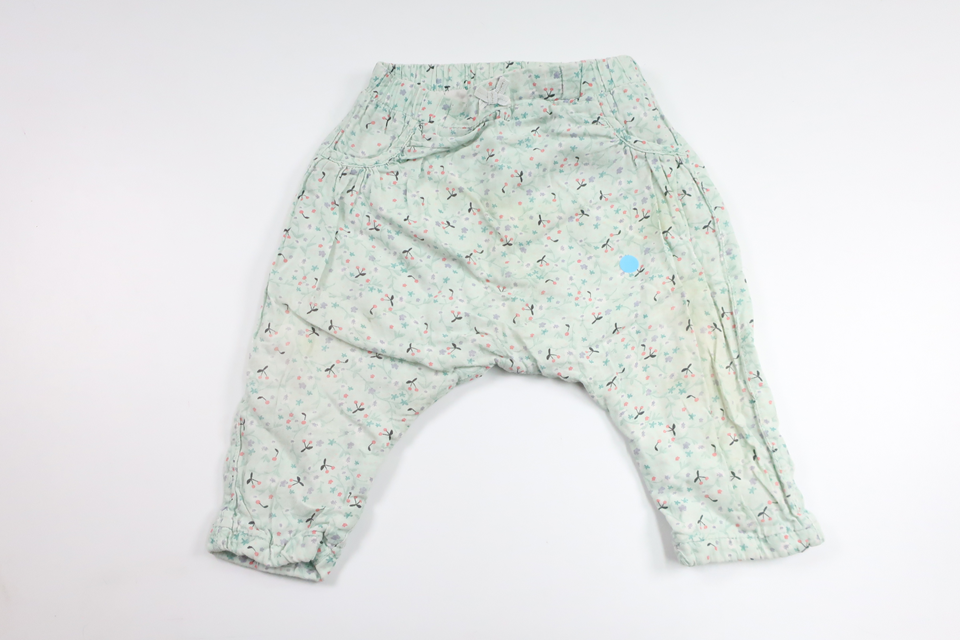 Lined floral pants from H&M - Size 68 - Blue