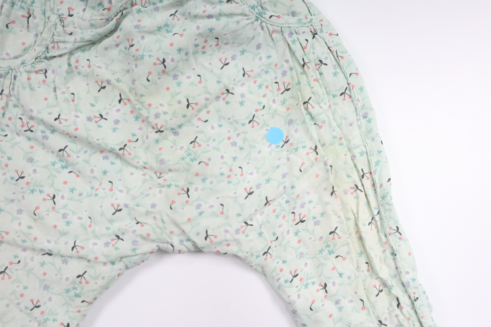 Lined floral pants from H&M - Size 68 - Blue