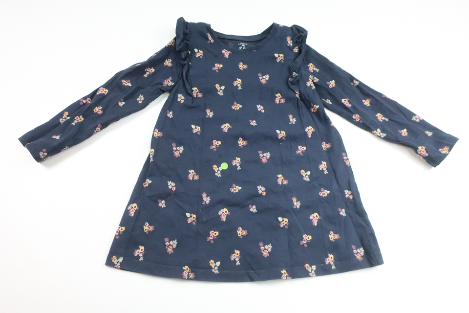 Floral dress from Lindex - Size 110 - Navy blue