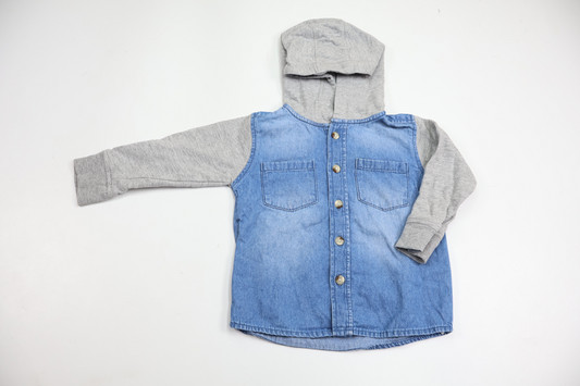 Shirt with hood from Cubus - Size 74 - Denim