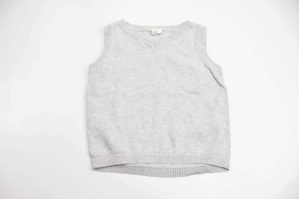 Knitted vest from H&M - Size 74 - Grey