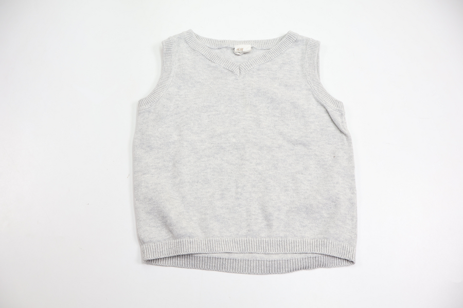Knitted vest from H&M - Size 74 - Grey