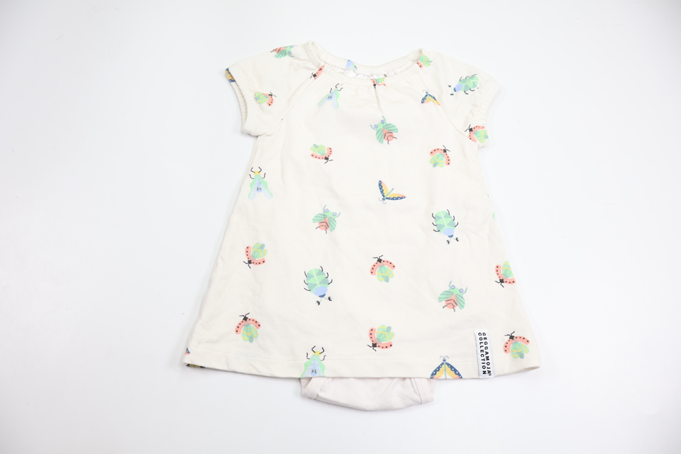 Dress with built-in body from Geggamoja - Size 50/56 - White