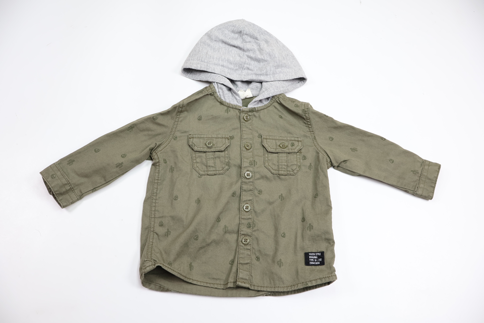 Hooded shirt from Kappahl - Size 68 - Green