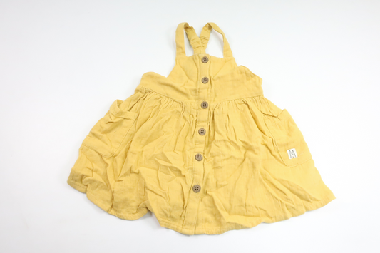 Suspender dress from Lindex - Size 80 - Yellow