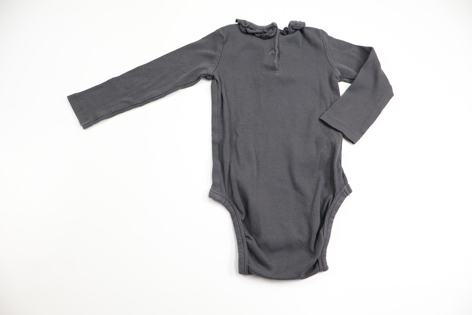 Ribbed bodysuit from H&M - Size 80 - Grey
