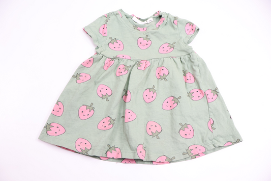 Dress with strawberries from Wai Wai - Size 74 - Green