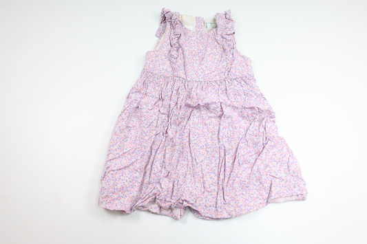 Floral dress from Polarn o. Pyret - Size 98 - Purple