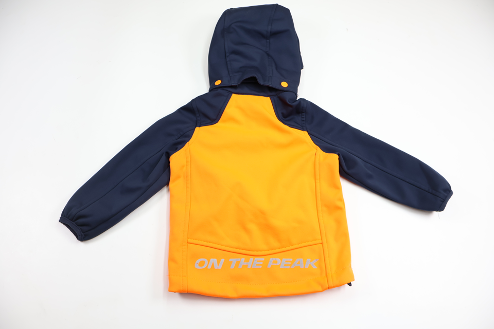 Fleece-lined softshell jacket from On The Peak - Size 80 - Orange