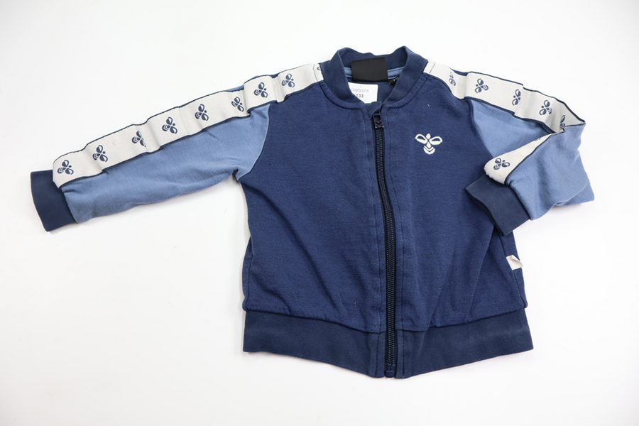 Cardigan in 50% wool from Hummel - Size 74/80 - Blue