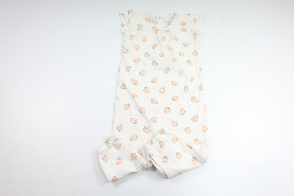 Jumpsuit with strawberries from Mini A Ture - Size 92 - White