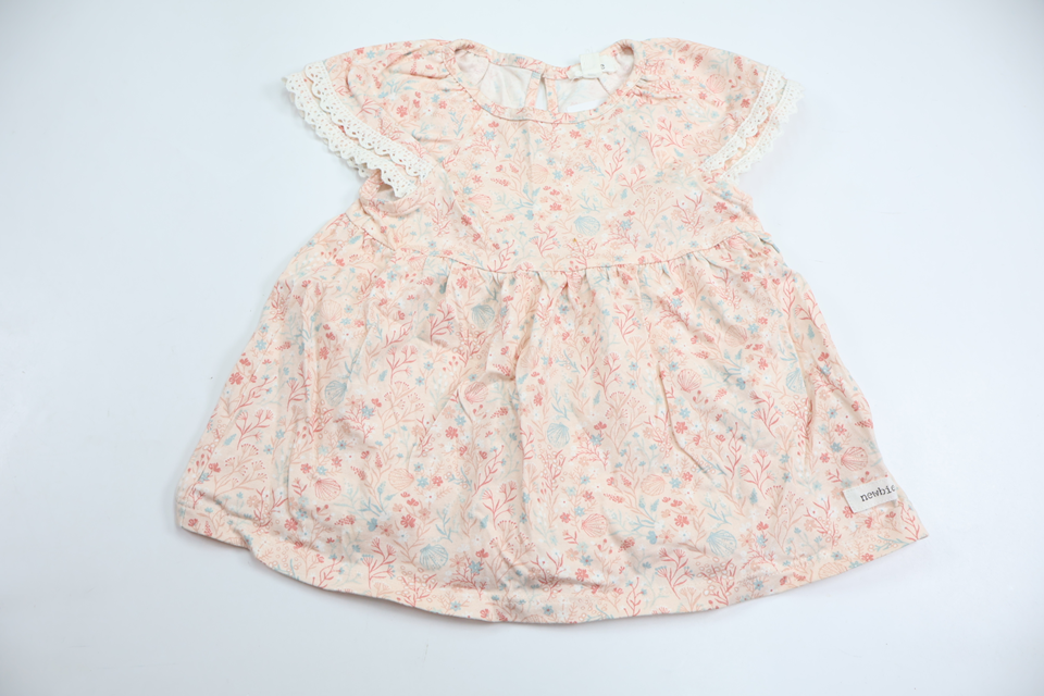 Floral dress from Newbie - Size 86 - Pink