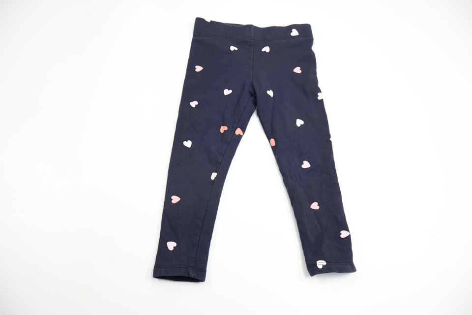 Trousers with hearts from H&M - Size 92 - Navy