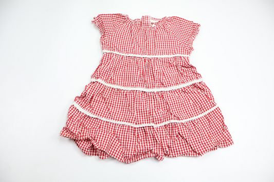 Checked dress from Lindex - Size 80 - Red