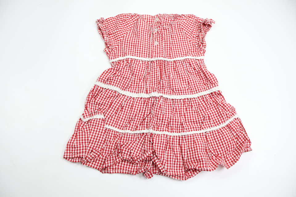 Checked dress from Lindex - Size 80 - Red