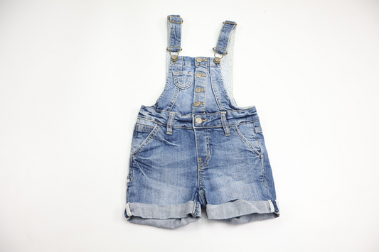 Denim dungaree shorts from Lindex - Size 86/92 - Denim