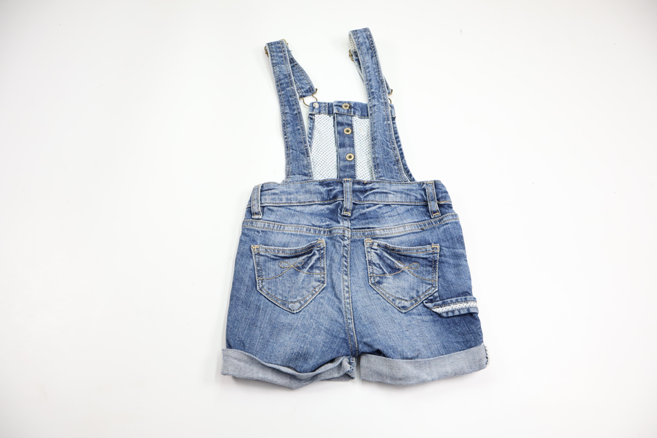 Denim dungaree shorts from Lindex - Size 86/92 - Denim