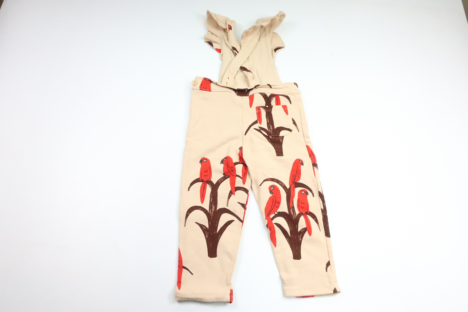 Jumpsuit with birds from Mini Rodini - Size 92/98 - Beige