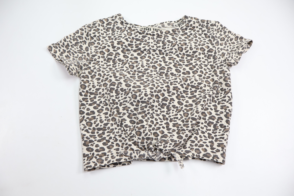Leopard print blouse from Wai Wai - Size 98/104 - Off-white