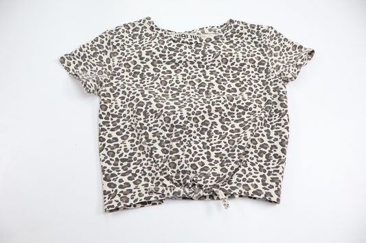 Leopard print blouse from Wai Wai - Size 98/104 - Off-white