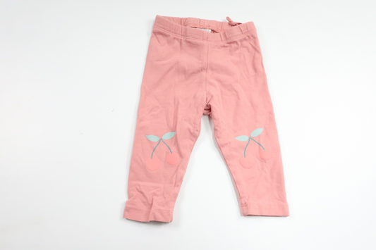 Trousers with cherries from Lindex - Size 62 - Pink