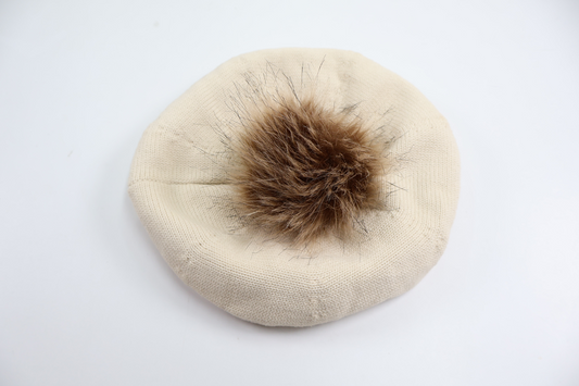 Bobble hat from Newbie - Size 48/50 - Off-white