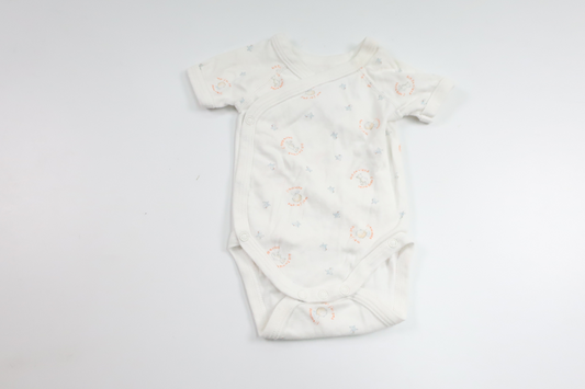 Wrap bodysuit from Petit Bateau - Size 50/56 - White