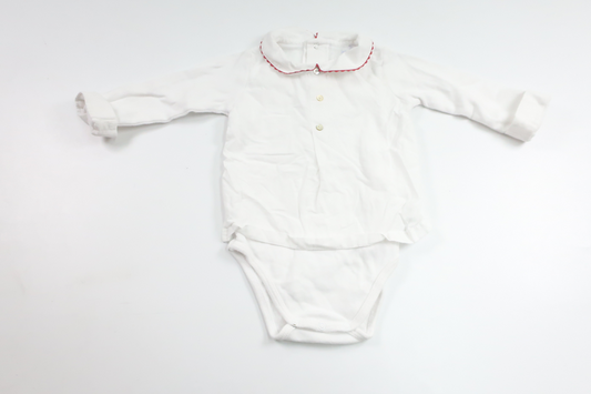 Body with collar from Laranjinha - Size 68 - White